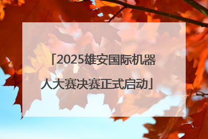 2025雄安国际机器人大赛决赛正式启动