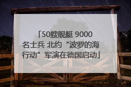 50艘舰艇 9000名士兵 北约“波罗的海行动”军演在德国启动