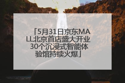 5月31日京东MALL北京首店盛大开业 30个沉浸式智能体验馆持续火爆