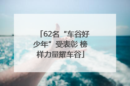 62名“车谷好少年”受表彰 榜样力量耀车谷