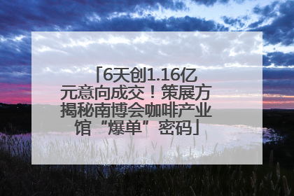 6天创1.16亿元意向成交！策展方揭秘南博会咖啡产业馆“爆单”密码
